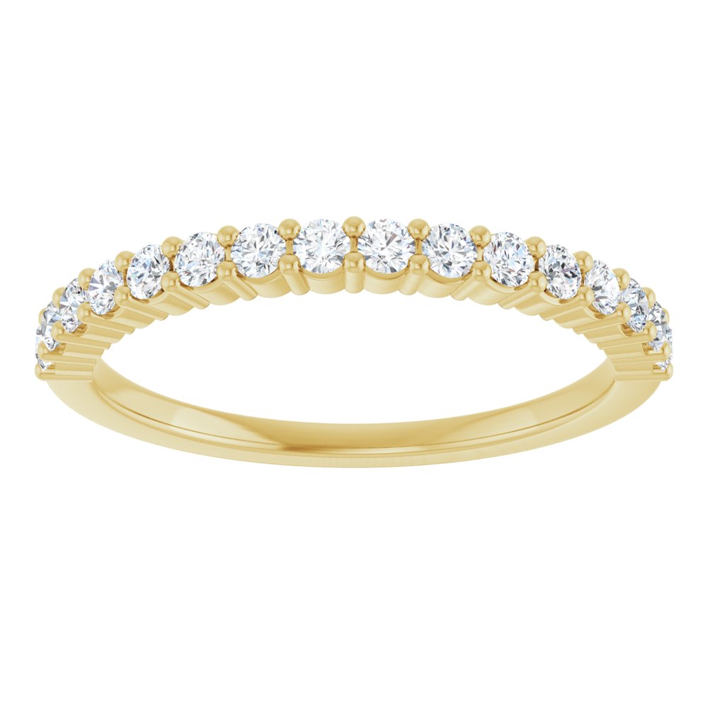 14K Yellow 1/4 CTW Natural Diamond Anniversary Band