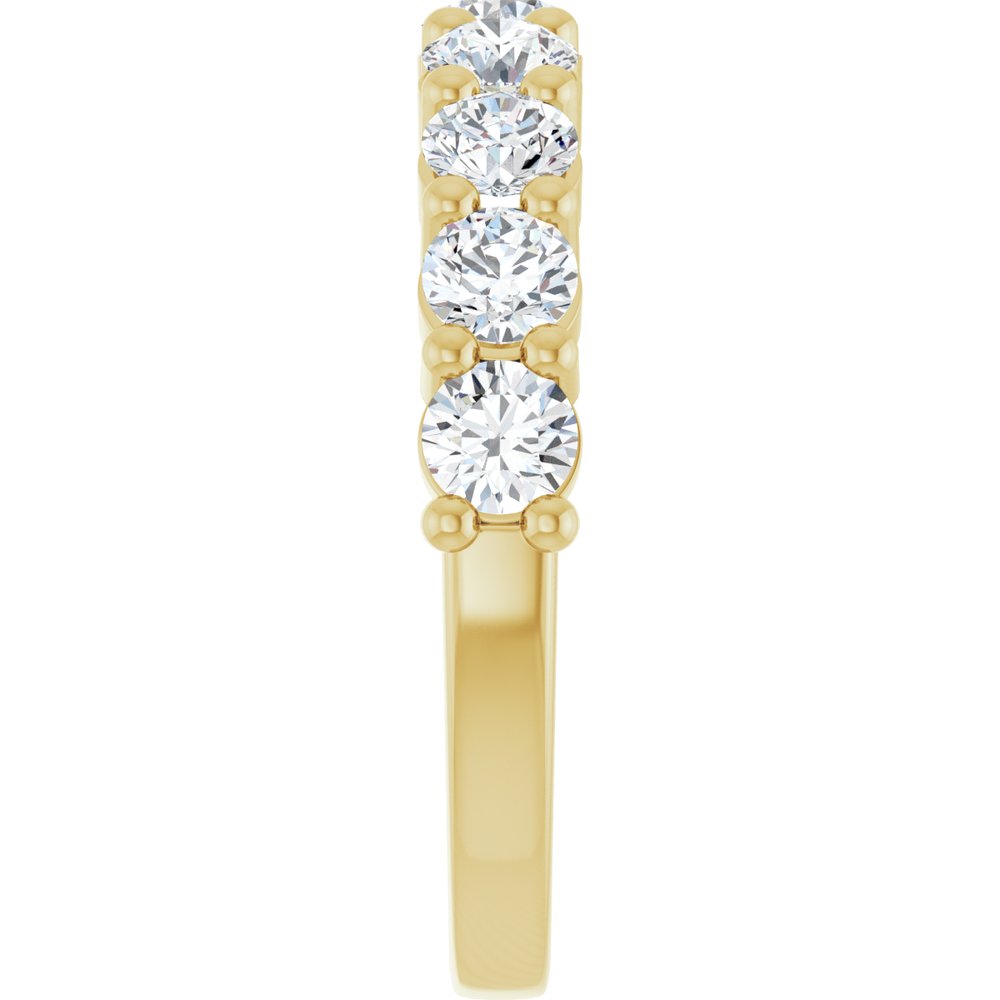 14K Yellow 1 1/3 CTW Natural Diamond Anniversary Band