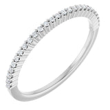 Platinum 1/8 CTW Natural Diamond Anniversary Band