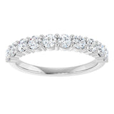 14K White 3/4 CTW Lab-Grown Diamond Anniversary Band