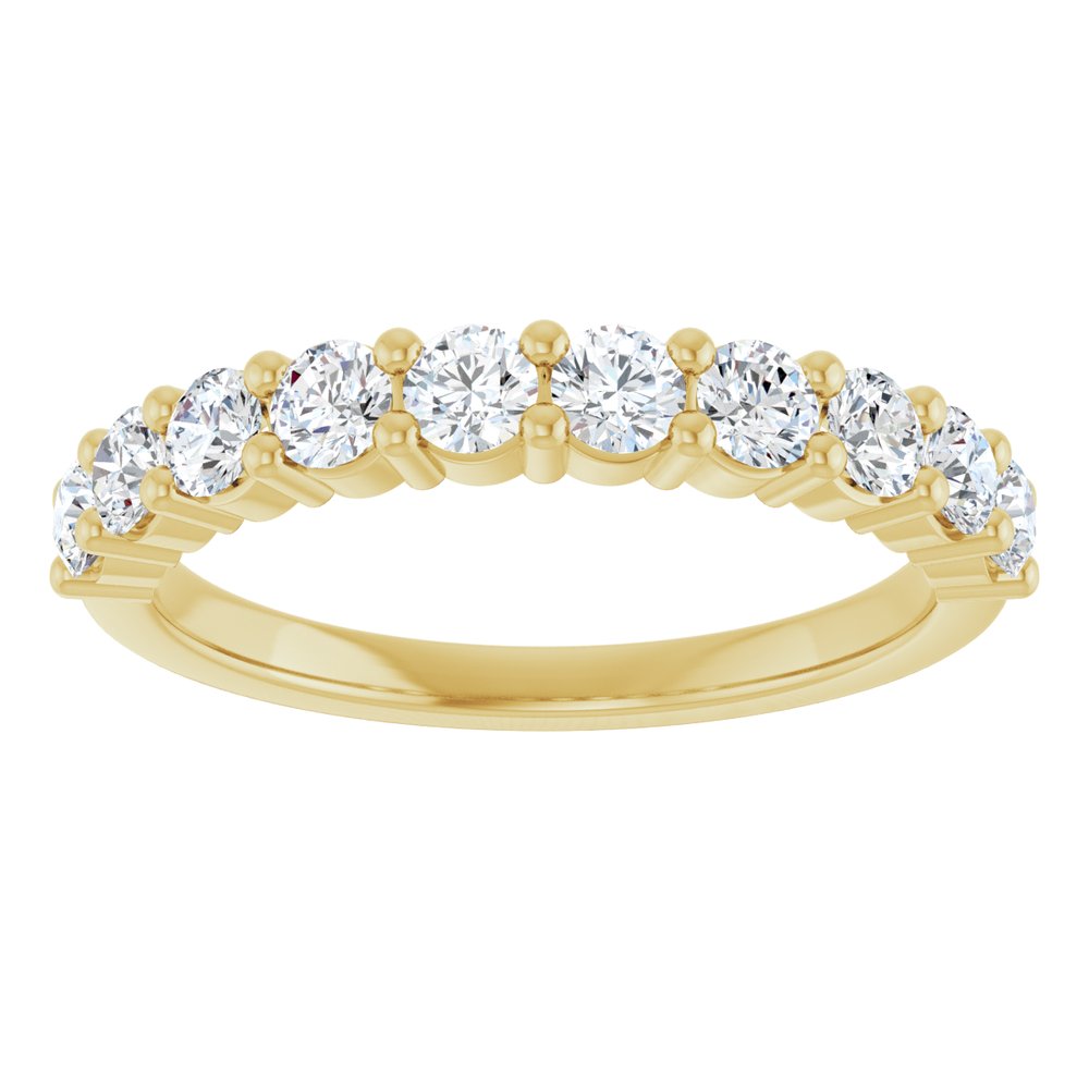 14K Yellow 3/4 CTW Natural Diamond Anniversary Band