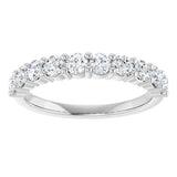 14K White 3/4 CTW Natural Diamond Anniversary Band