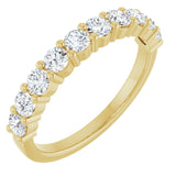 14K Yellow 3/4 CTW Lab-Grown Diamond Anniversary Band