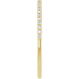 14K Yellow 1/8 CTW Natural Diamond Anniversary Band