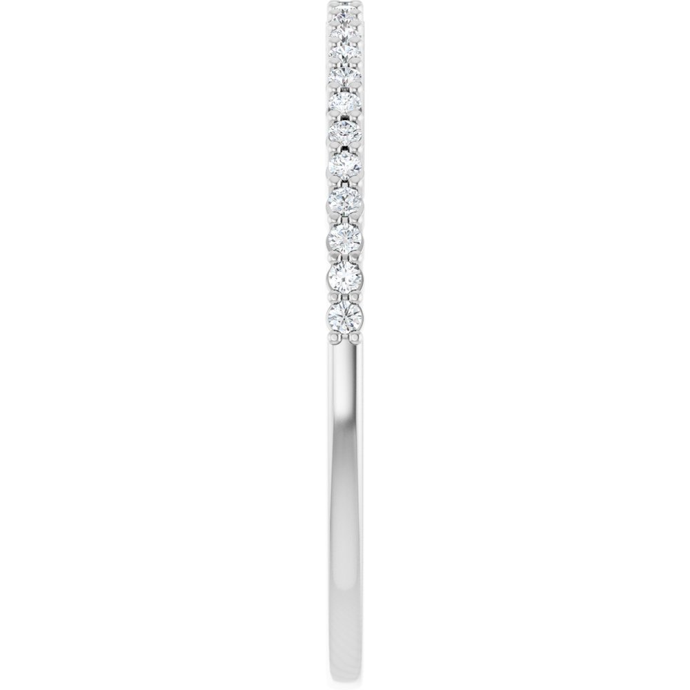 Platinum 1/8 CTW Natural Diamond Anniversary Band
