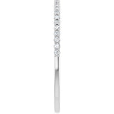Platinum 1/8 CTW Natural Diamond Anniversary Band