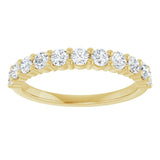 14K Yellow 1/2 CTW Natural Diamond Anniversary Band