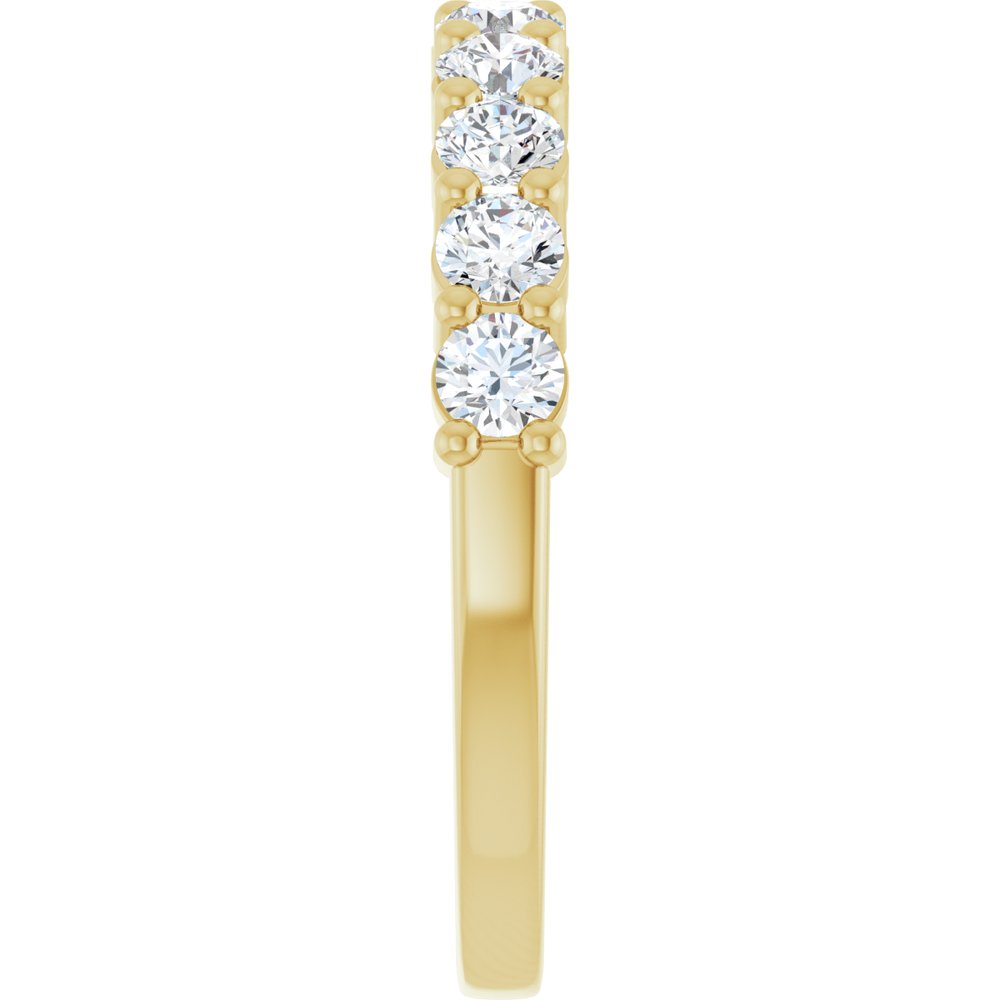 14K Yellow 3/4 CTW Lab-Grown Diamond Anniversary Band