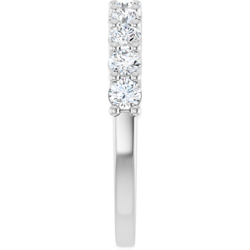 14K White 3/4 CTW Lab-Grown Diamond Anniversary Band