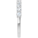 14K White 3/4 CTW Lab-Grown Diamond Anniversary Band