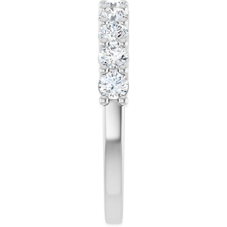 14K White 3/4 CTW Natural Diamond Anniversary Band