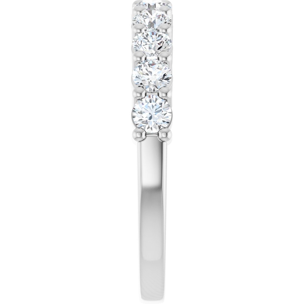 14K White 3/4 CTW Lab-Grown Diamond Anniversary Band