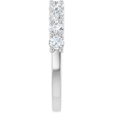14K White 3/4 CTW Lab-Grown Diamond Anniversary Band