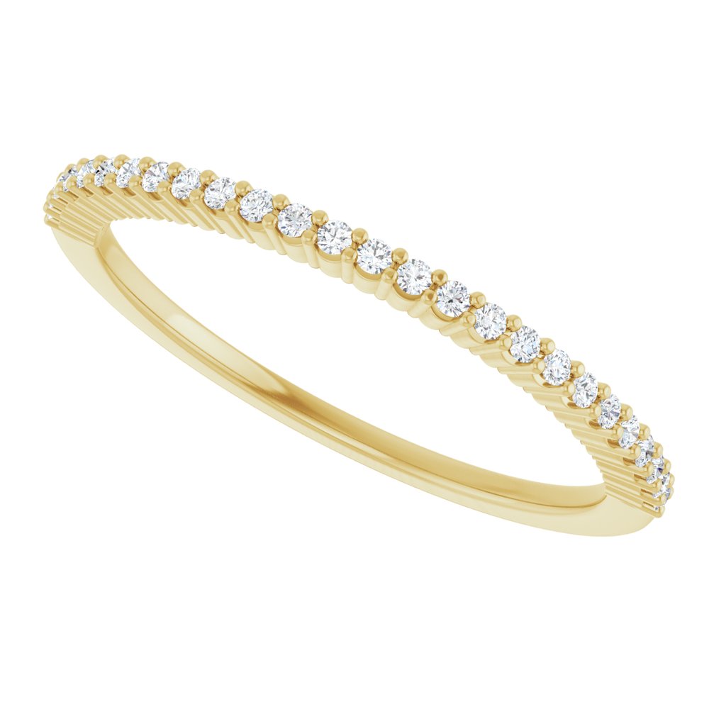 14K Yellow 1/8 CTW Natural Diamond Anniversary Band