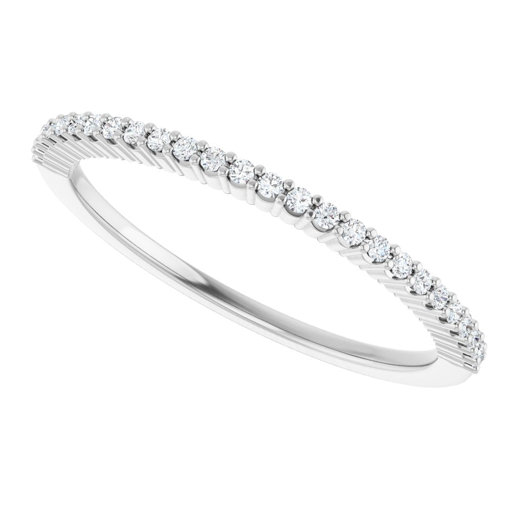 Platinum 1/8 CTW Natural Diamond Anniversary Band