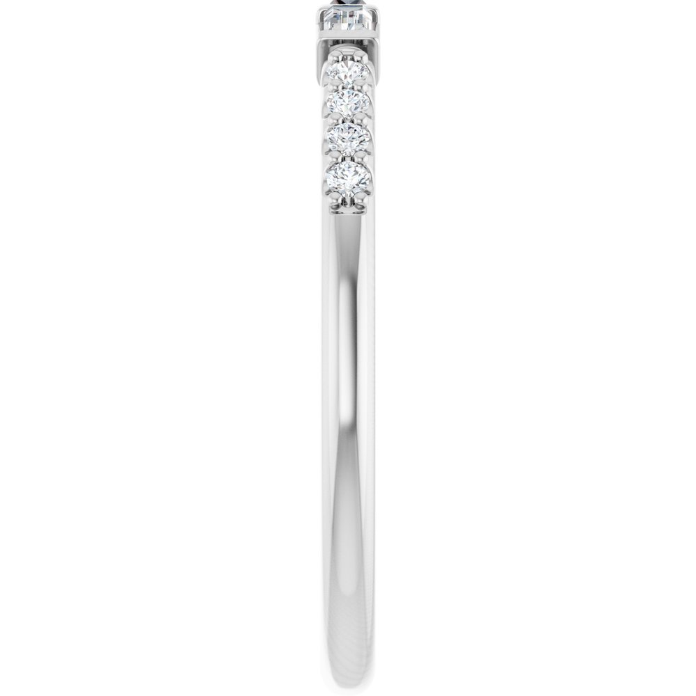 14K White Gold 1/6 CTW Natural Diamond Anniversary Band