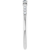 14K White Gold 1/6 CTW Natural Diamond Anniversary Band