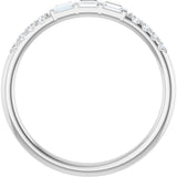 14K White 1/6 CTW Natural Diamond Anniversary Band