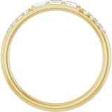 14K Yellow 1/6 CTW Natural Diamond Anniversary Band