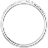 14K White Gold 1/6 CTW Natural Diamond Anniversary Band