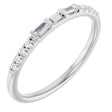 14K White Gold 1/6 CTW Natural Diamond Anniversary Band