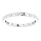 Platinum 1/2 CTW Natural Diamond Eternity Band Size 6.5