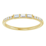 14K Yellow 1/6 CTW Natural Diamond Anniversary Band
