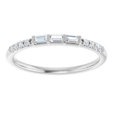 14K White Gold 1/6 CTW Natural Diamond Anniversary Band