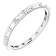 Platinum 1/2 CTW Natural Diamond Eternity Band Size 6.5