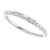 Platinum 1/6 CTW Natural Diamond Anniversary Band