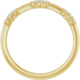 14K Yellow Gold 1/8 CTW Lab-Grown Diamond Stackable Ring