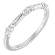 14K White 1/8 CTW Lab-Grown Diamond Stackable Ring