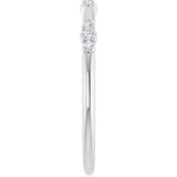 14K White Gold 1/8 CTW Lab-Grown Diamond Stackable Ring