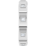 14K White 3/8 CTW Mens Natural Diamond Band Size 10