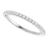 14K White 1/5 CTW Natural Diamond Anniversary Band