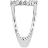 14K White Gold 1/3 CTW Lab-Grown Diamond Negative Space Ring 