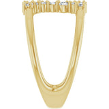 14K Yellow Gold 1/3 CTW Lab-Grown Diamond Negative Space Ring 