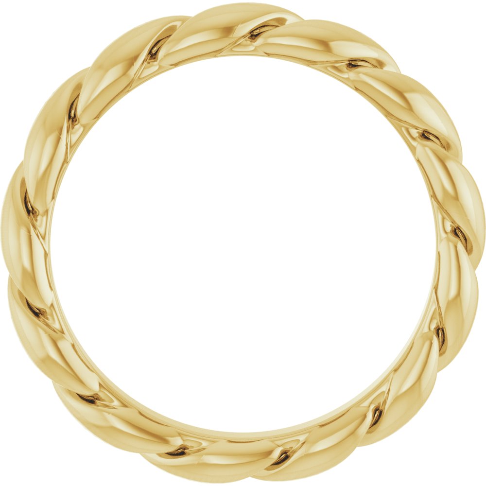 14K Yellow 2.8 mm Rope Band