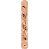 14K Rose 2.8 mm Rope Band Size 5.5