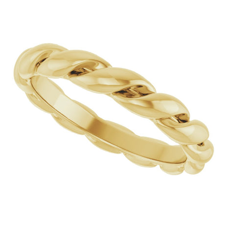 14K Yellow 2.8 mm Rope Band