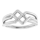 Sterling Silver Criss-Cross Ring