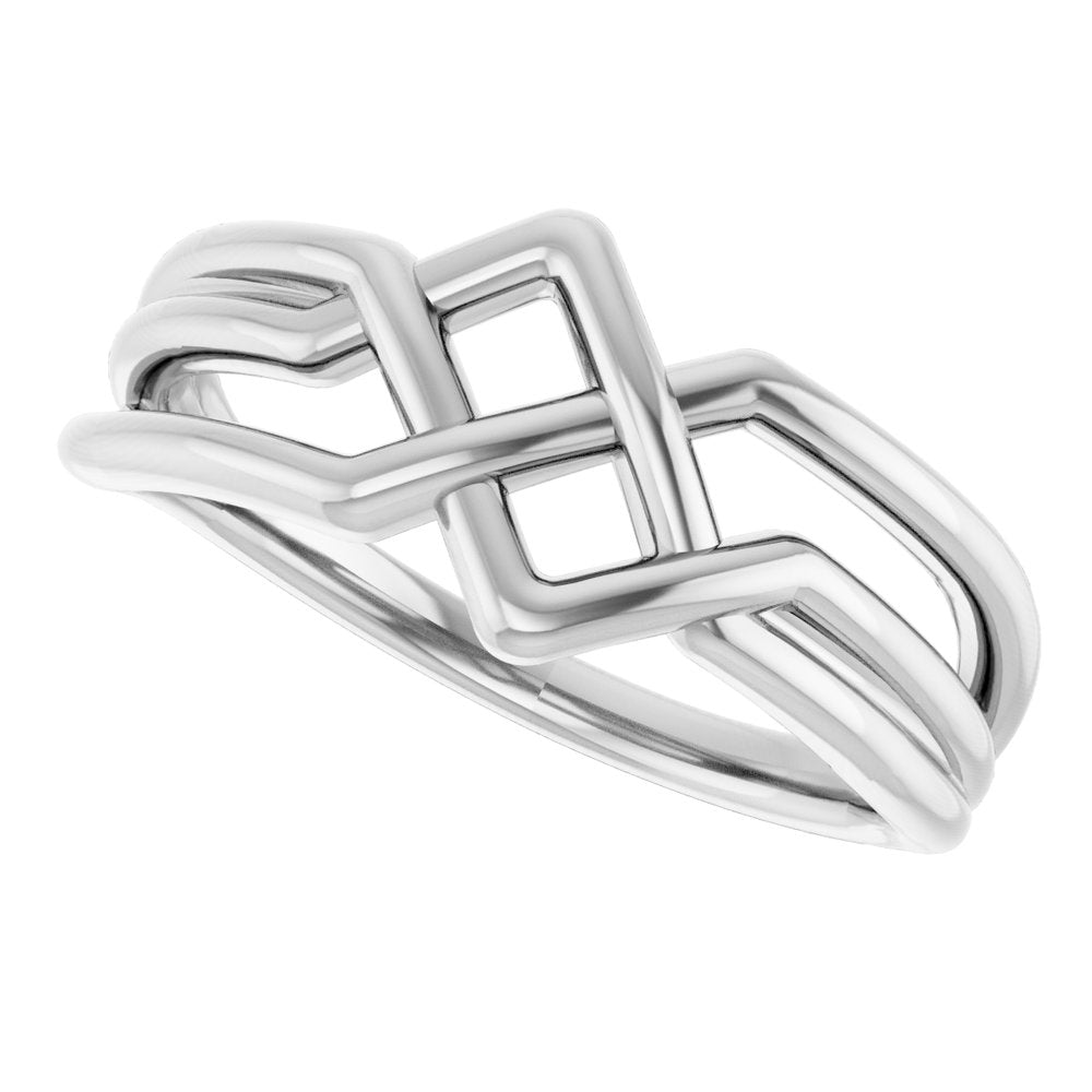 Sterling Silver Criss-Cross Ring