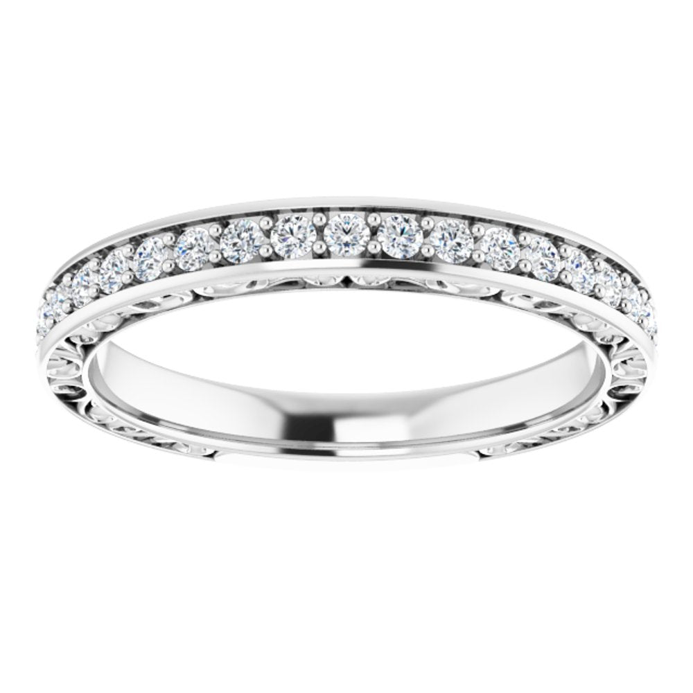 14K White 1/4 CTW Natural Diamond Anniversary Band