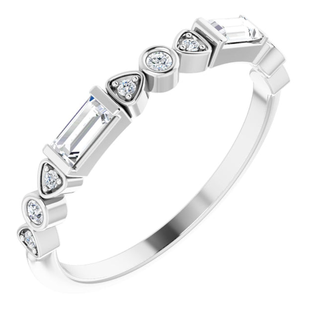 14K White 1/4 CTW Natural Diamond Anniversary Band