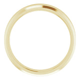 14K Yellow Gold 4 mm Beveled-Edge Comfort-Fit Flat Band Size 8