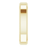 14K Yellow 4 mm Beveled-Edge Band