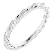 Platinum 1/10 CTW Natural Diamond Rope Eternity Band Size 7
