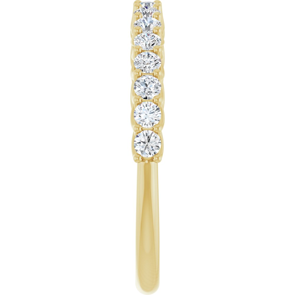 14K Yellow Gold 7/8 CTW Natural Diamond Anniversary  Band