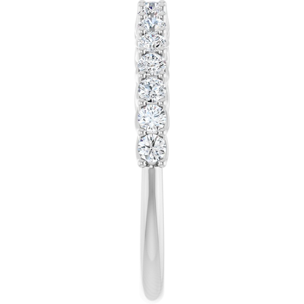 14K White 1/2 CTW Lab-Grown Diamond Anniversary Band