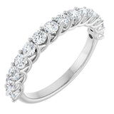 14K White 7/8 CTW Lab-Grown Diamond Anniversary Band